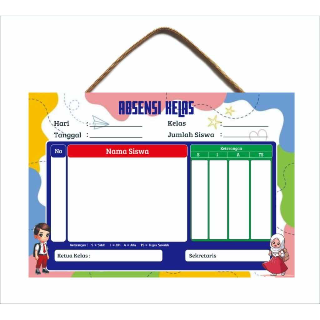 Papan Absensi Siswa
