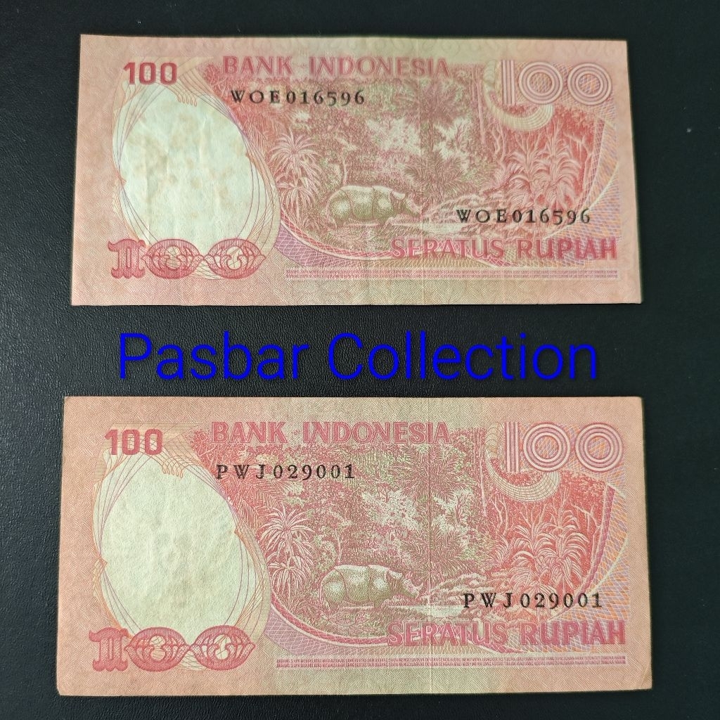 Uang Kuno Rp. 100 Badak Tahun 1977
