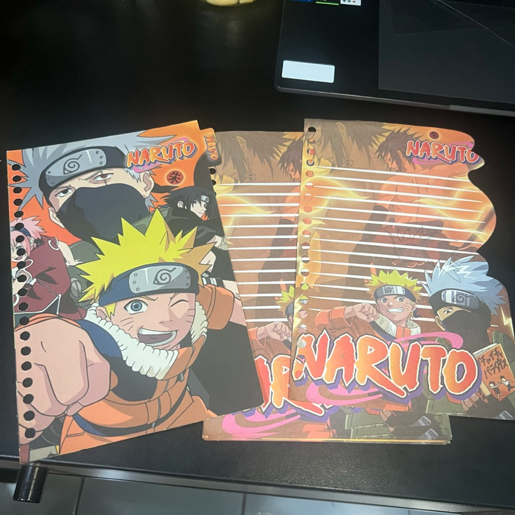 Isi Binder Karakter Isi 17 Lembar + pembatas : Naruto
