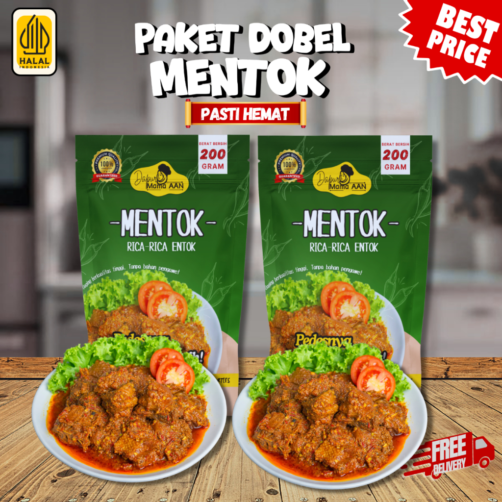 Paket Doble Oseng Rica-Rica Mentok Pedas Siap Makan, Lauk Siap Saji, Anak Kos