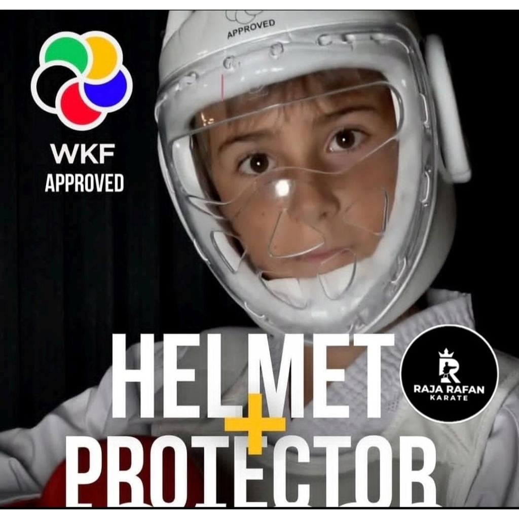 Helm Karate Helmet Karate Logo WKF Approved Pelindung Kepala Karate Original