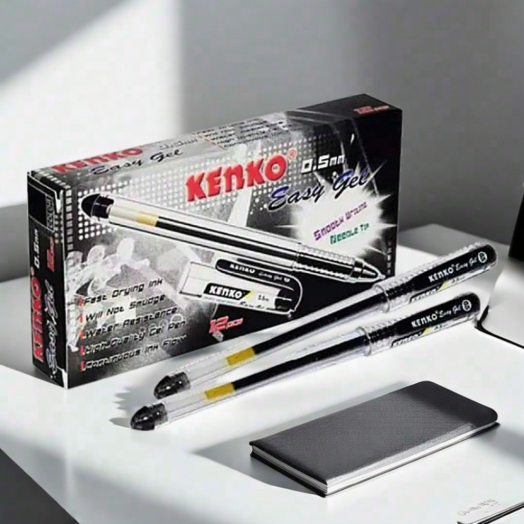 Pena Kenko Gel / Pen Kenko Easy Gel 0.5mm / Pena Kenko Gel Tinta Hitam