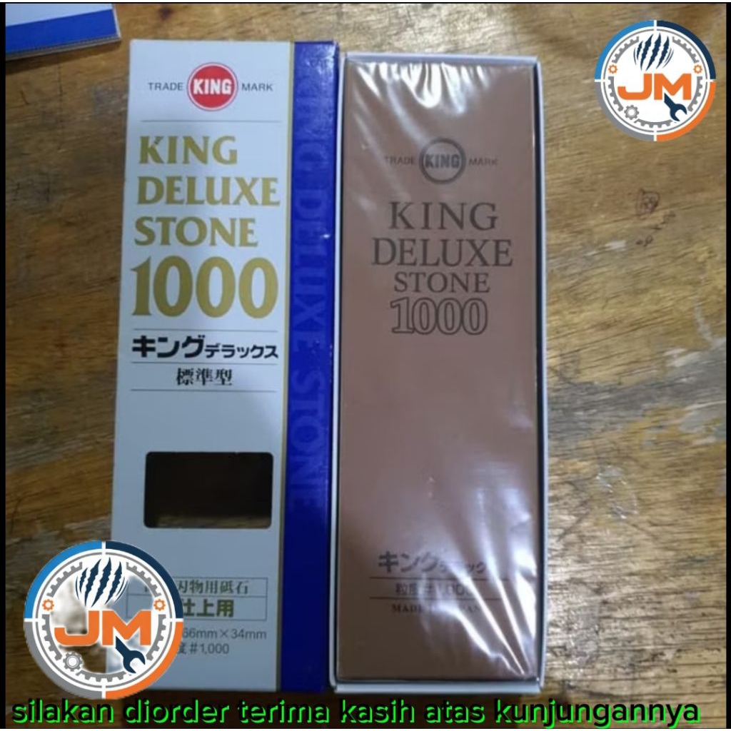 Batu Asah Pisau King Deluxe Stone Grit 1000 - Whetstone Original Jepang