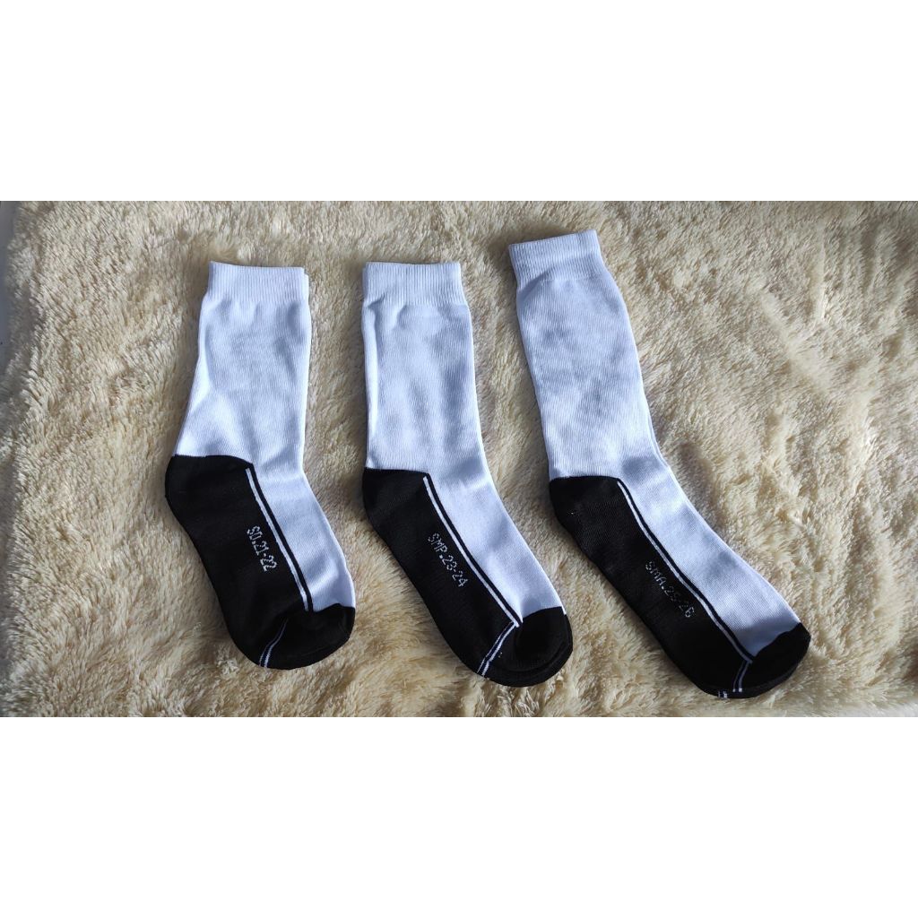 3 Pasang Kaos kaki sekolah bordir Custom nama/kaos kaki sekolah kaos kaki identitas