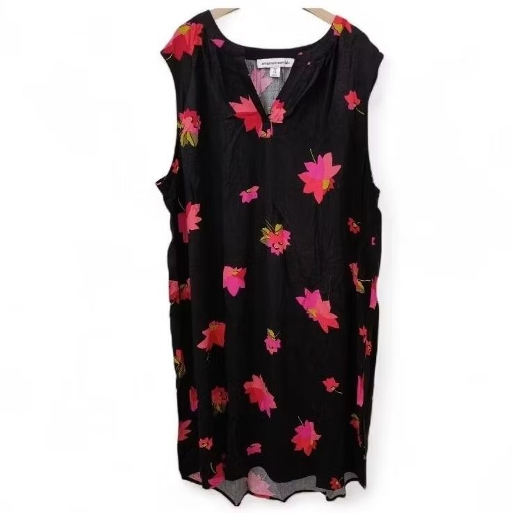 Kutung dress Amazon Essentials hitam bhn katun rayon adem sz XL
