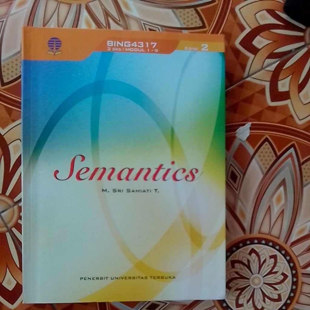 bing4317 edisi 2 semantics modul ut  buku Ut universitas terbuka sastra inggris bidang minat penerje