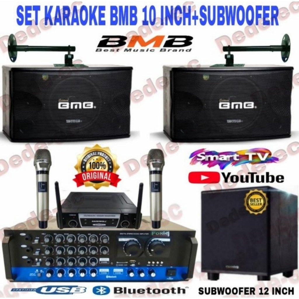Paket Speaker BMB 10 inch Speaker Karaoke 1 set
