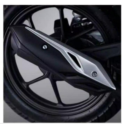 Garnish Cover Knalpot Beat New Deluxe Street LED K1A Non Original 2020-2024 Gold Silver Chrom untuk 