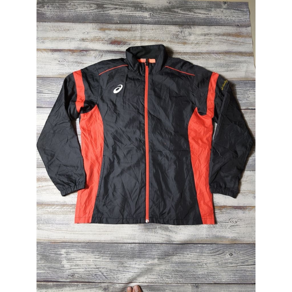 Jaket ASIC Outdoor Tracktop Jacket Waterproof Hangout Motoran Sport Branded