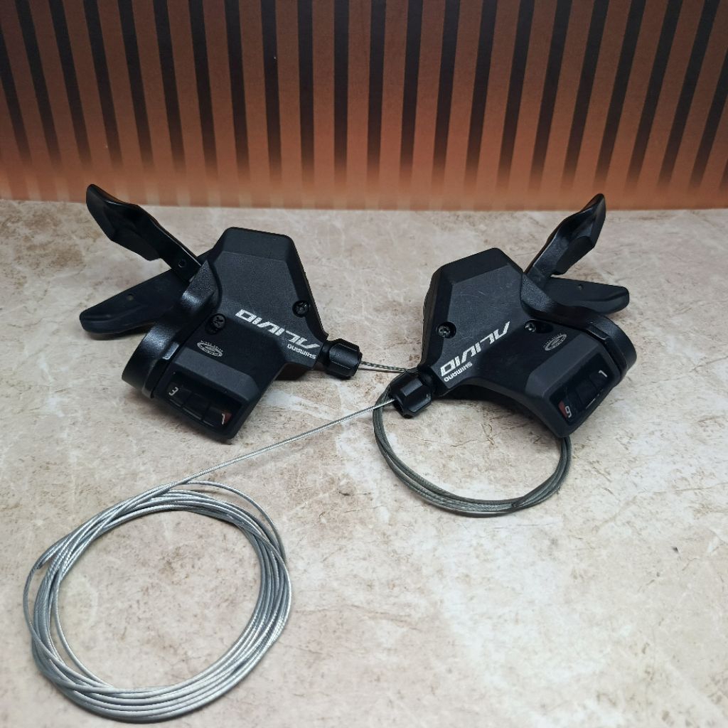 Shifter Shimano Alivio M430 3x9 speed original copotan BARU