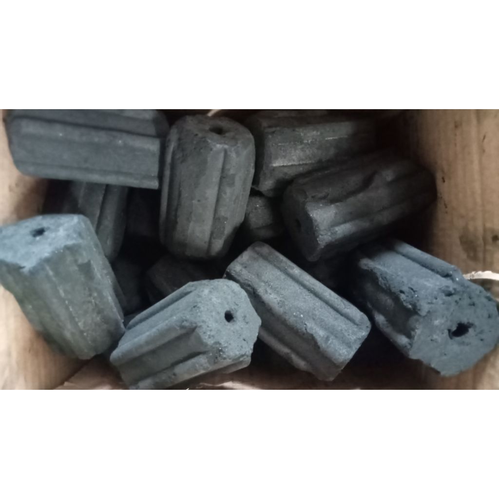 Arang Briket Batok kelapa Hexagonal BBQ grosiran 100 kg