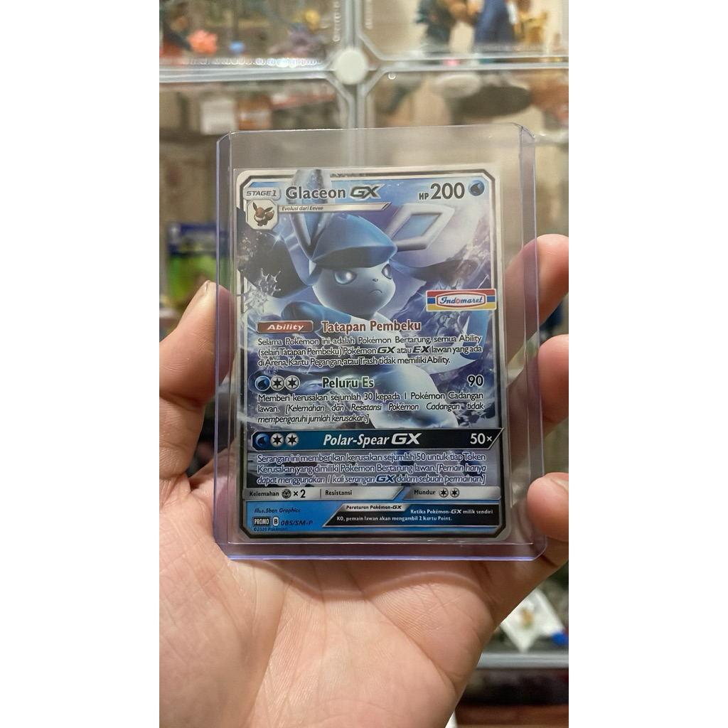 Pokemon Gx Glaceon Indomaret Exclusives Collaboration Eevelution Original Indonesia Rare Kartu