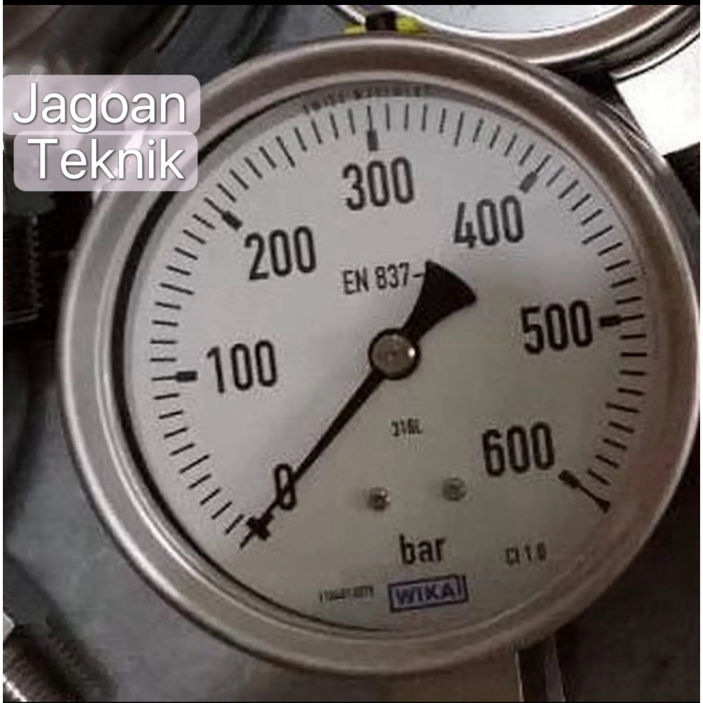 PRESSURE GAUGE WIKA 600 BAR 21/2" inch / PRESSURE GAUGE PAYUNG WIKA 21/2" inch 600 BAR / PRESSURE GA