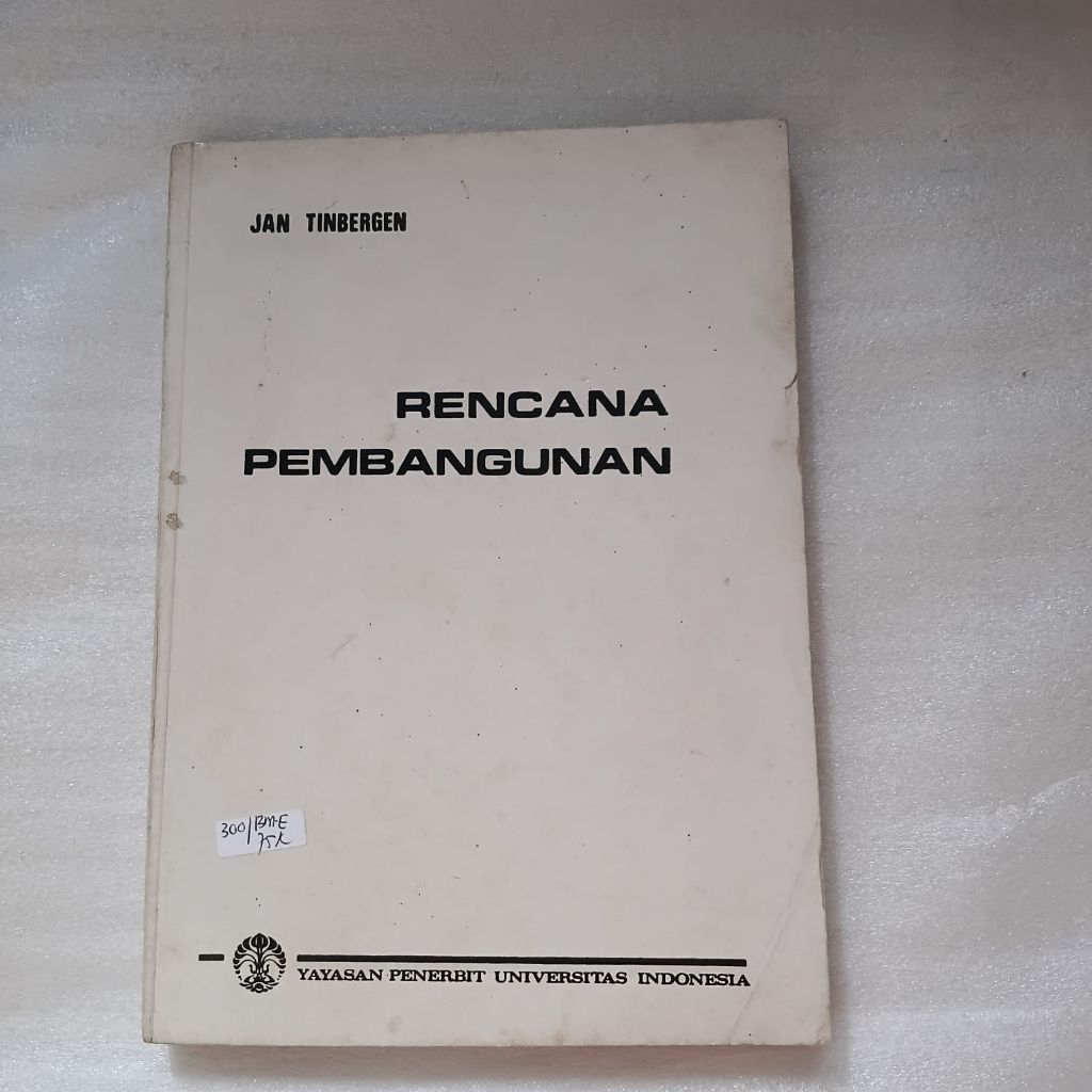 Rencana Pembangunan oleh Jan Tinbergen