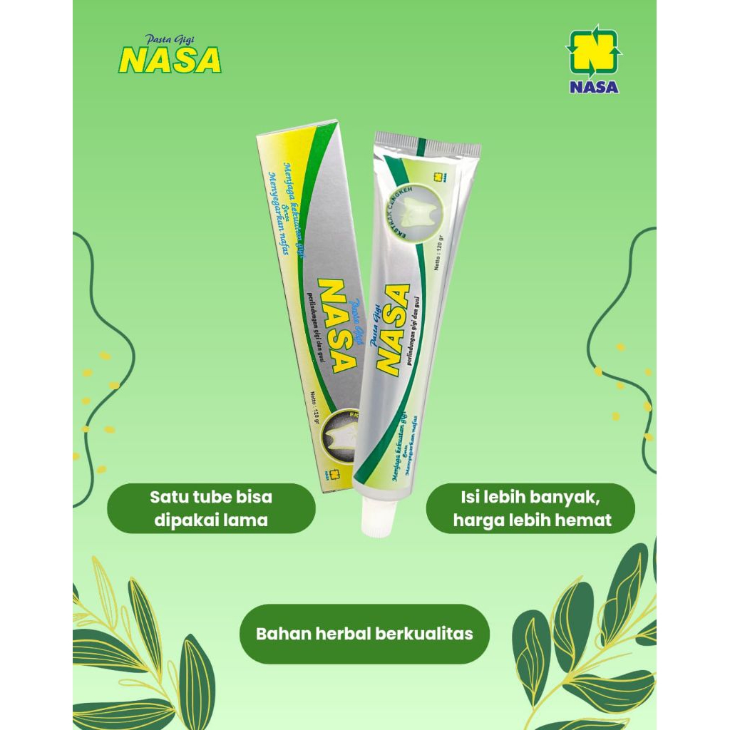 Pasta Gigi Nasa Original 100% Asli PGN Pemutih Gigi dan Menghilangkan Karang