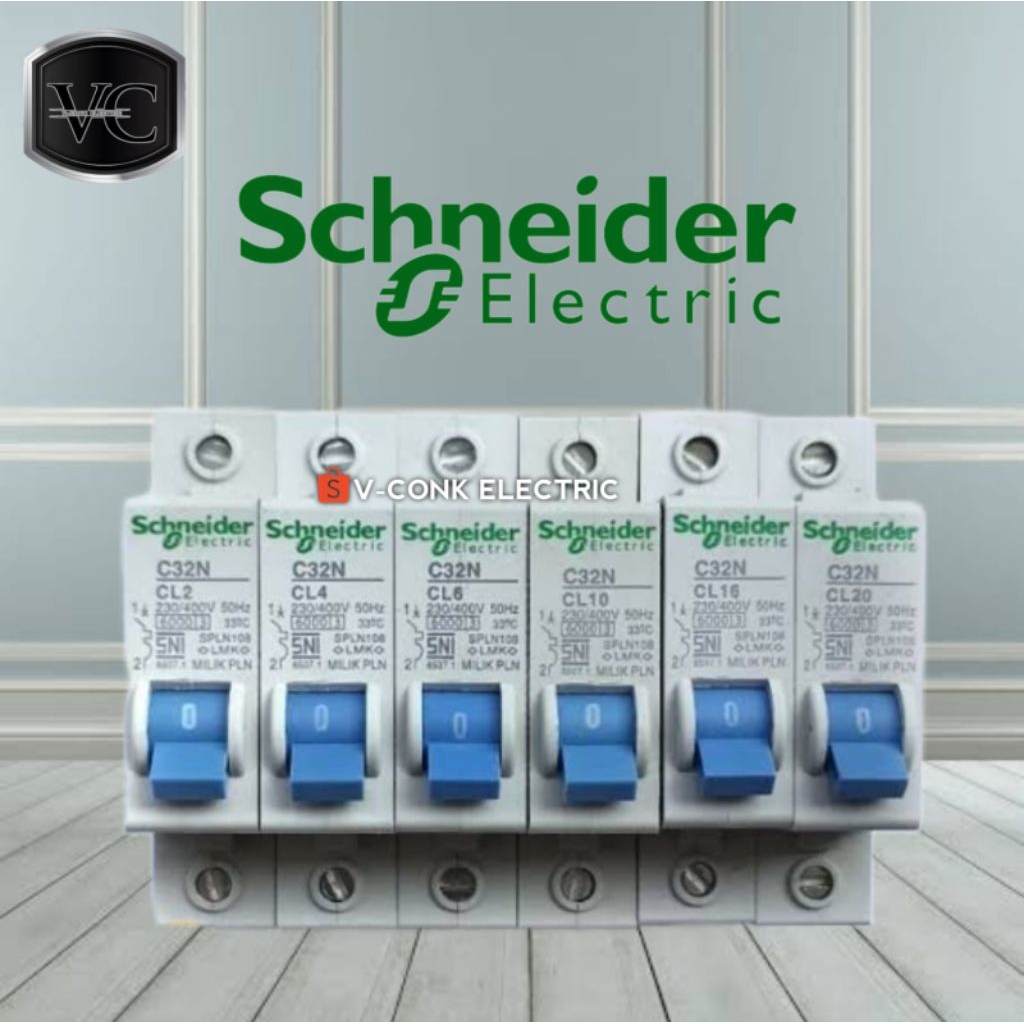 mcb pln 5chneider bekas copotan panel