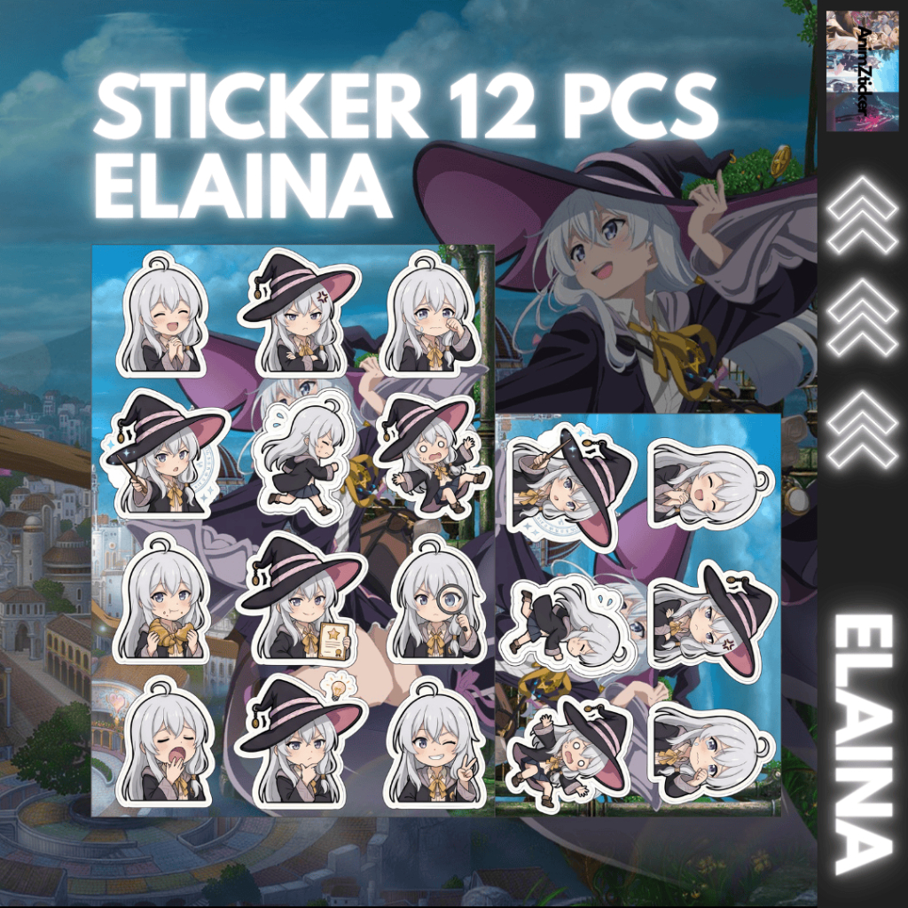12 PCS STICKER "ELAINA" ANTI AIR