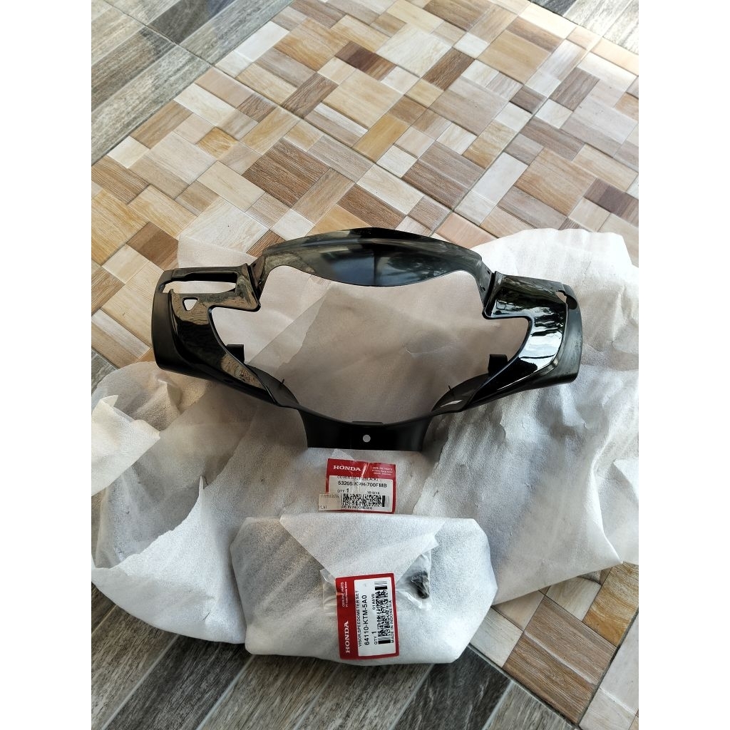 Batok Depan supra x 125 lama Hitam set Visor Original
