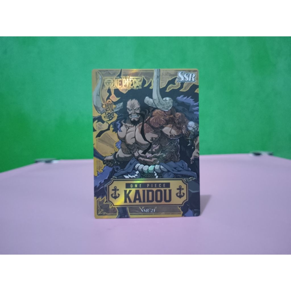 Kartu ONE PIECE - KAIDOU - SSR Murah Retro Vintage Rare Koleksi Mainan Anak Anak Nostalgia Jadul Ani