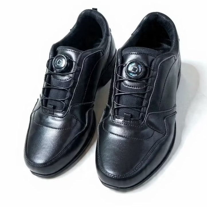OZZORA - sepatu tali putar pria sepatu pdh formal sepatu sneaker hitam matte