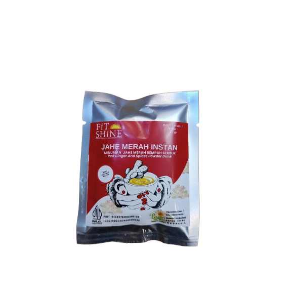 FiTShine Minuman Jahe Merah Rempah Menghangatkan Menyegarkan. FiTShine Murni Alami. Per Pack Isi 5 s