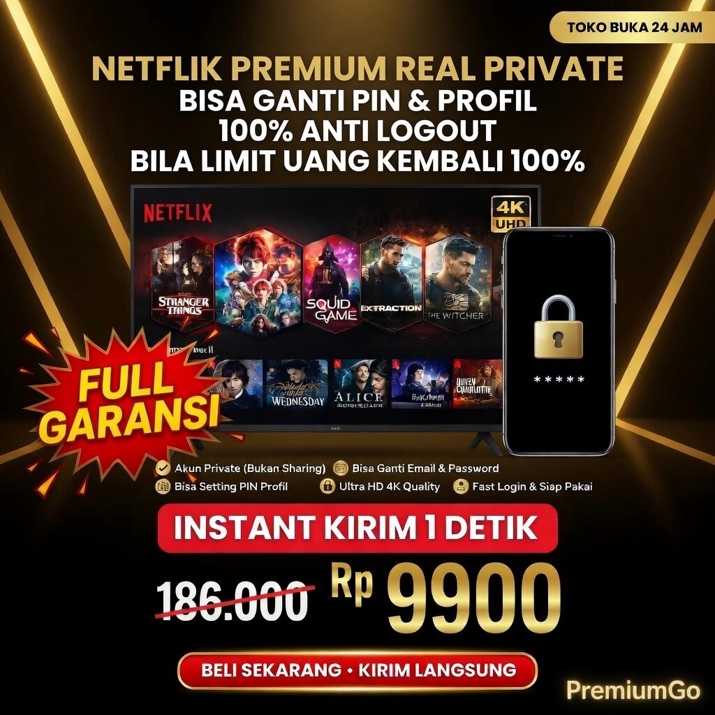 [24/7] Netflix Premium 4K UHD All Device Sharing Hemat 21 Hari Premium 4K + HDR All Device