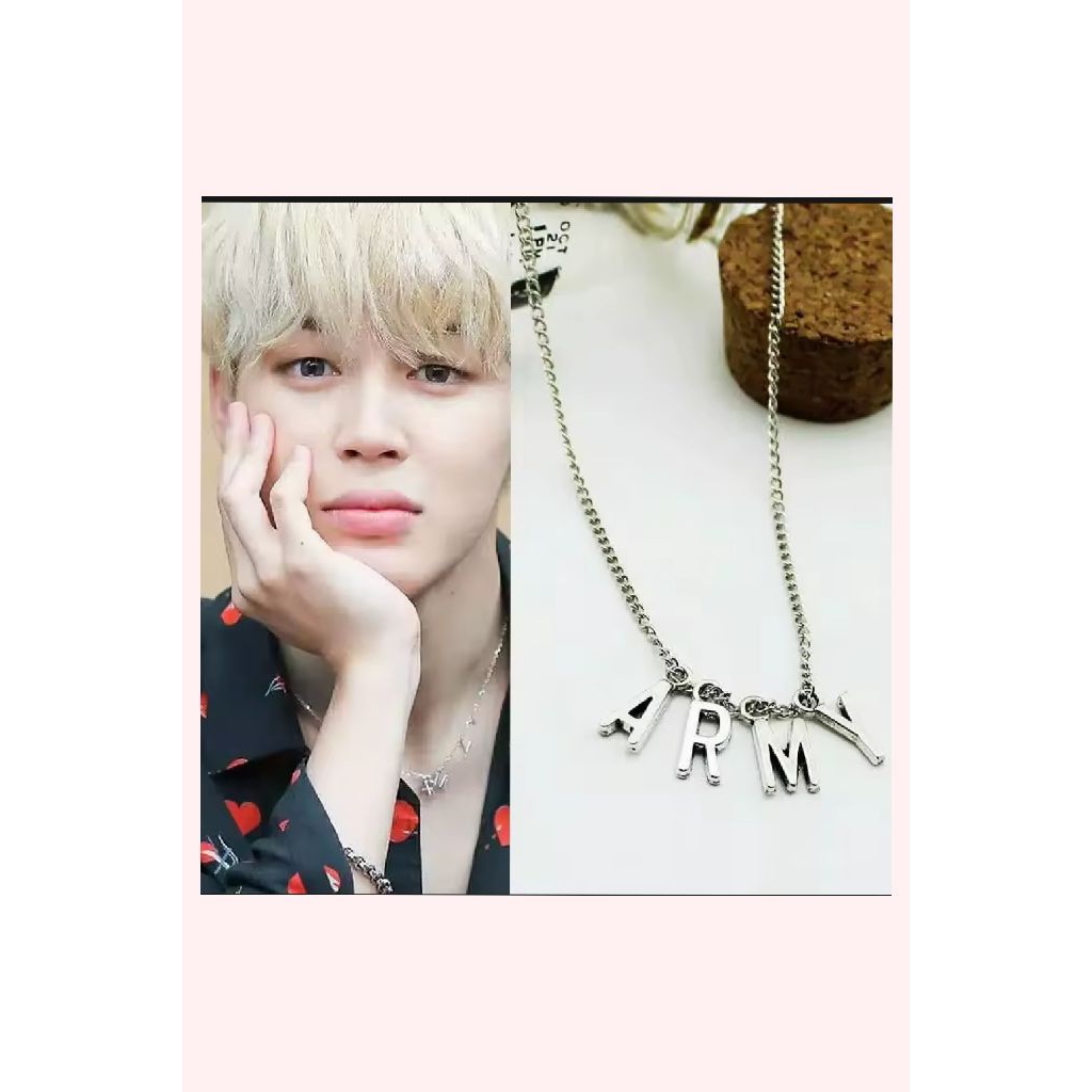 kalung titanium BTS ARMY KPOP Import