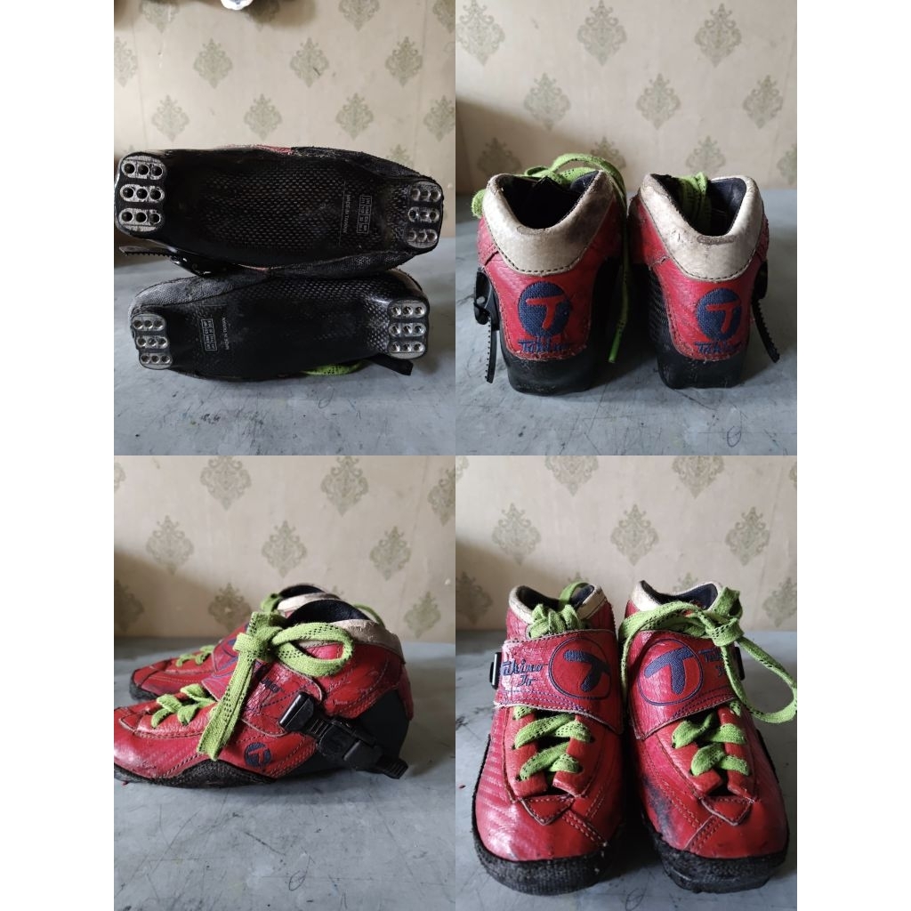 Boots sepatu roda speed skating Takino Junior Jr carbon 75% size 32