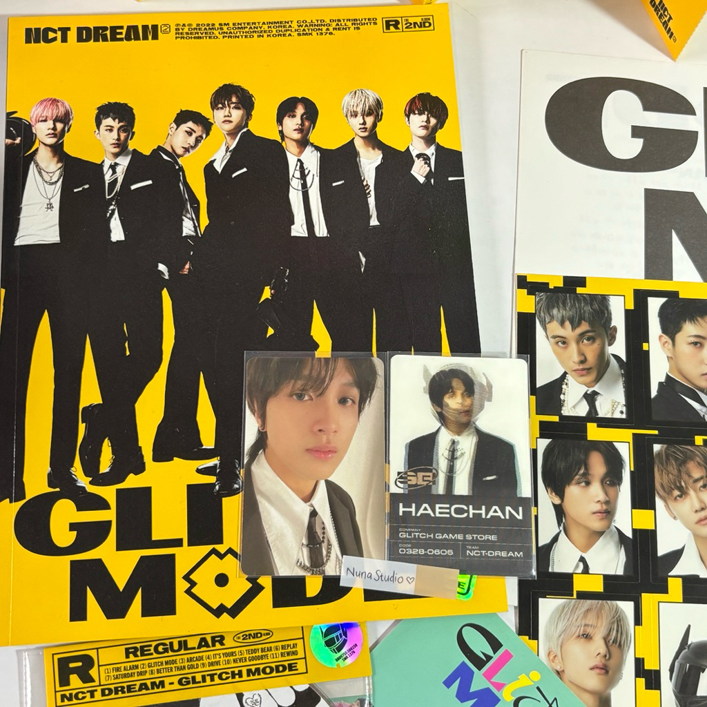 ALBUM NCT DREAM GLITCH MODE SCRATCH VER FULLSET UNSEALED HAECHAN SET PHOTOCARD HAECHAN SCRATCH PC HA