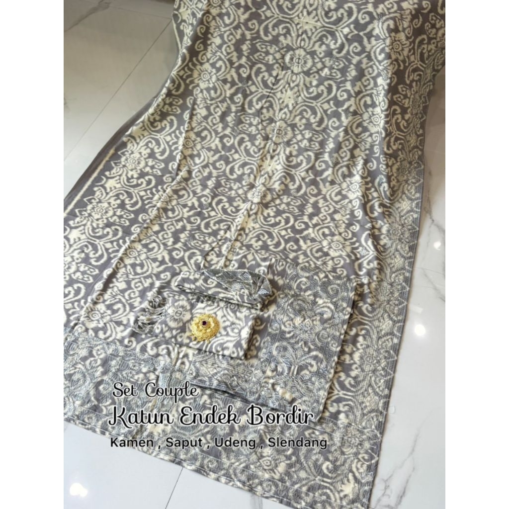 Set Couple Katun Endek Bordir