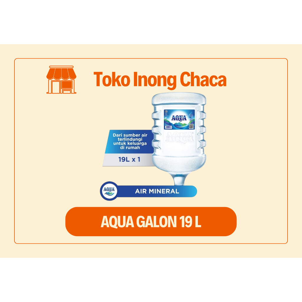 AQUA GALON 19 LITER [GALON & ISI]