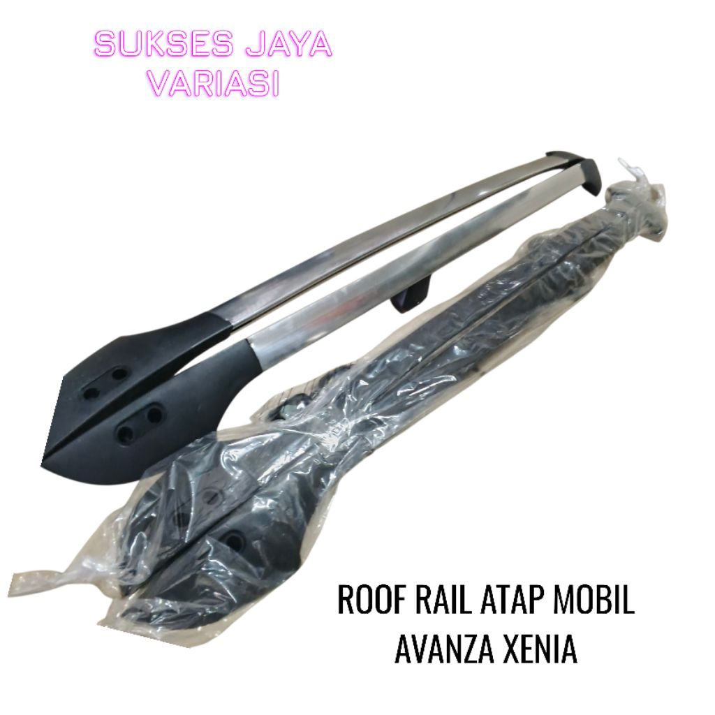 ROOF RAIL ATAP MOBIL AVANZA XENIA WARNA HITAM / CHROME