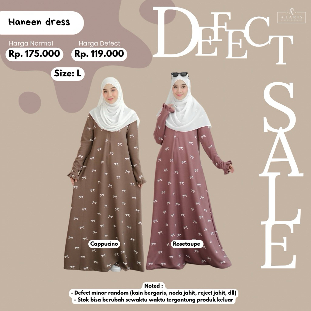 DEFECT MINOR Haneen dress / gamis knit motif / gamis sporty / gamis kaos / abaya knit / abaya kaos /