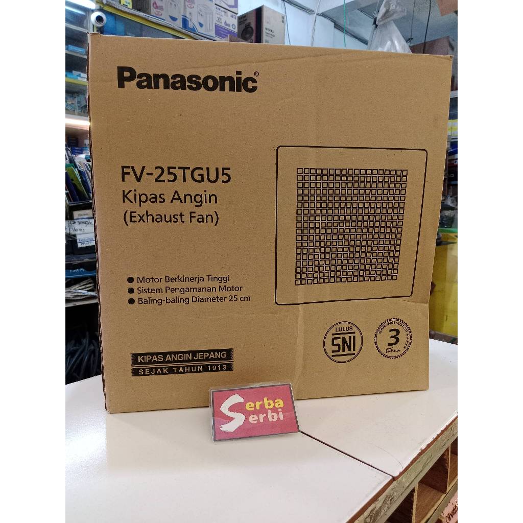 -FV-25TGU5 PANASONIC-Kipas angin exhaust fan plafon 10inc 30x30cm