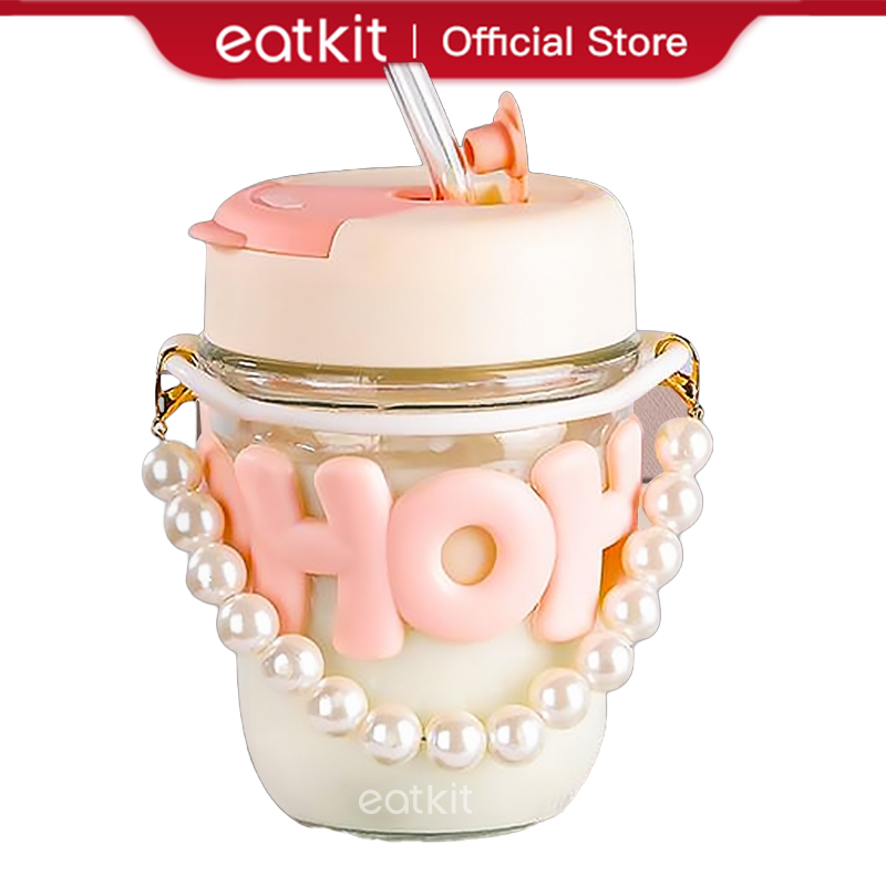 Eatkit Tumbler Kaca Aesthetic Gelas