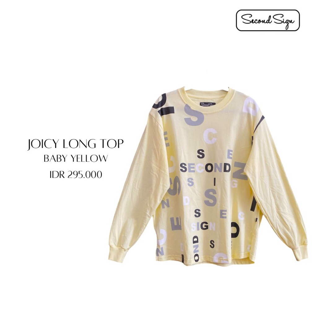 Skyshop Hijab Joicy Long Top Series Terbaru By SecondSign Bahan Cotton Combed