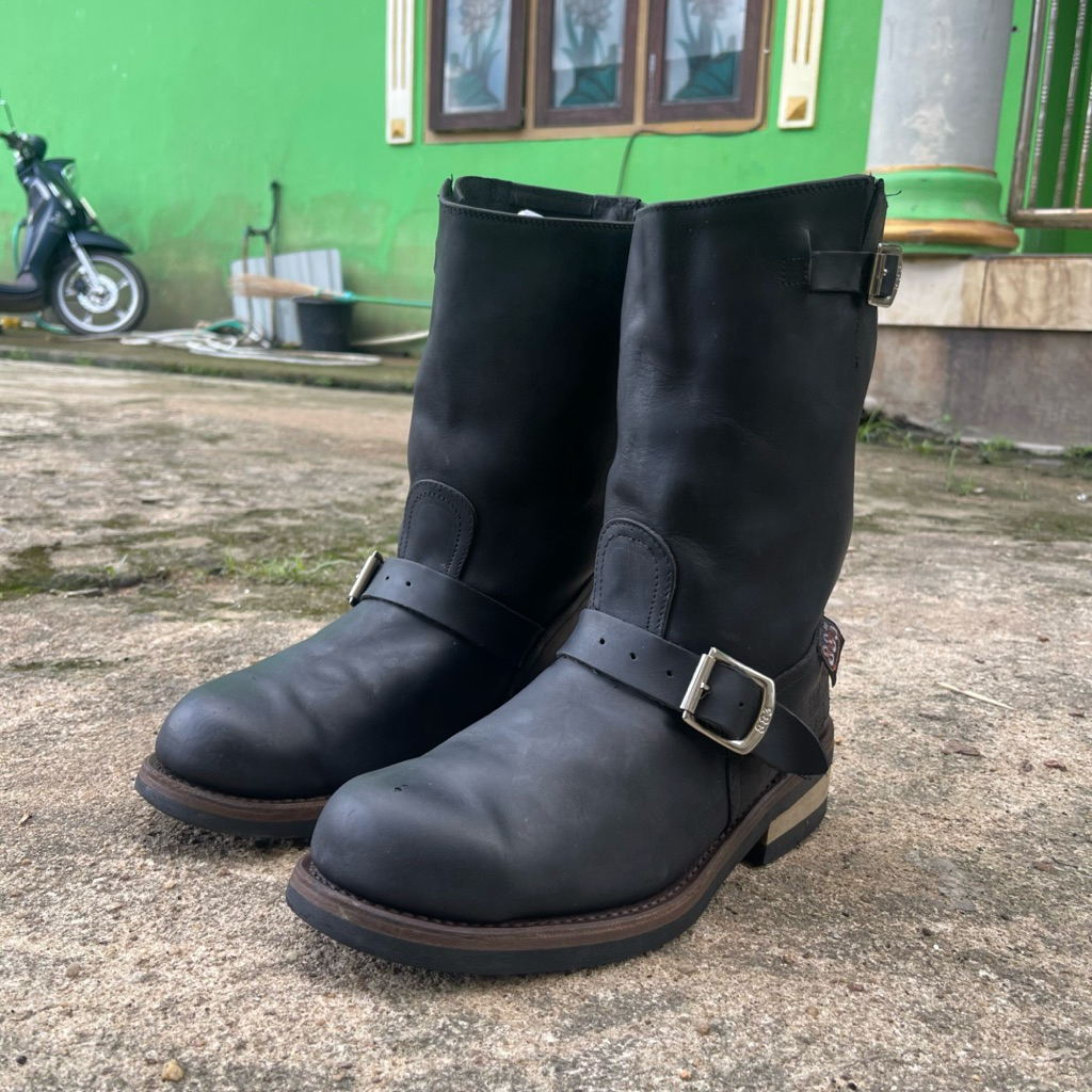 engineer boots police 883 steel toe size 9 43