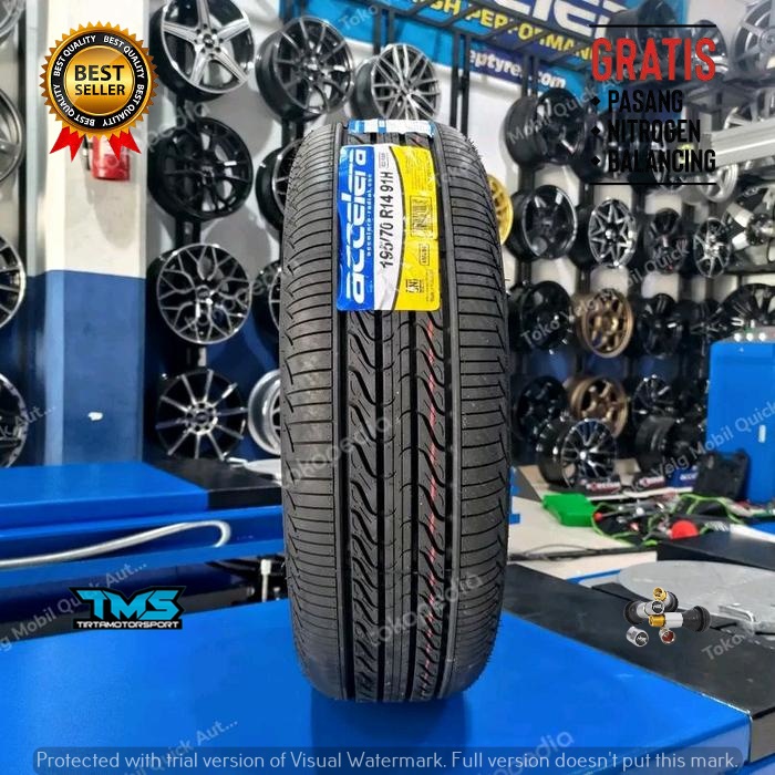 Ban Mobil Radial Ring 14 ACCELERA ECO PLUSH 195 70 R14 Tubeless Murah Awet