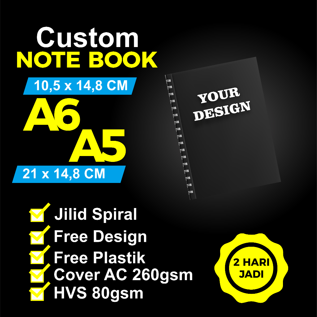 Souvenir Notebook | Souvenir Blocknote | Notebook Custom | Blocknote Custom | Seminar KIT