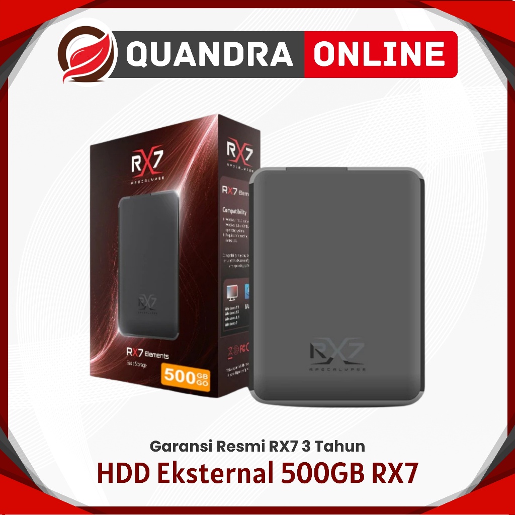 Hard Disk Eksternal RX7 Elements 500GB / Harddisk Eksternal