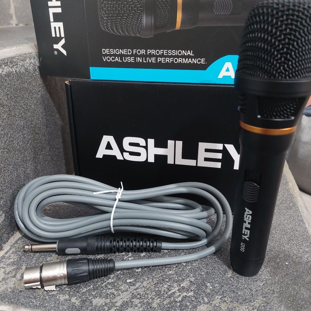 microphone Ashley I 200 original mic kabel merk Ashley I200