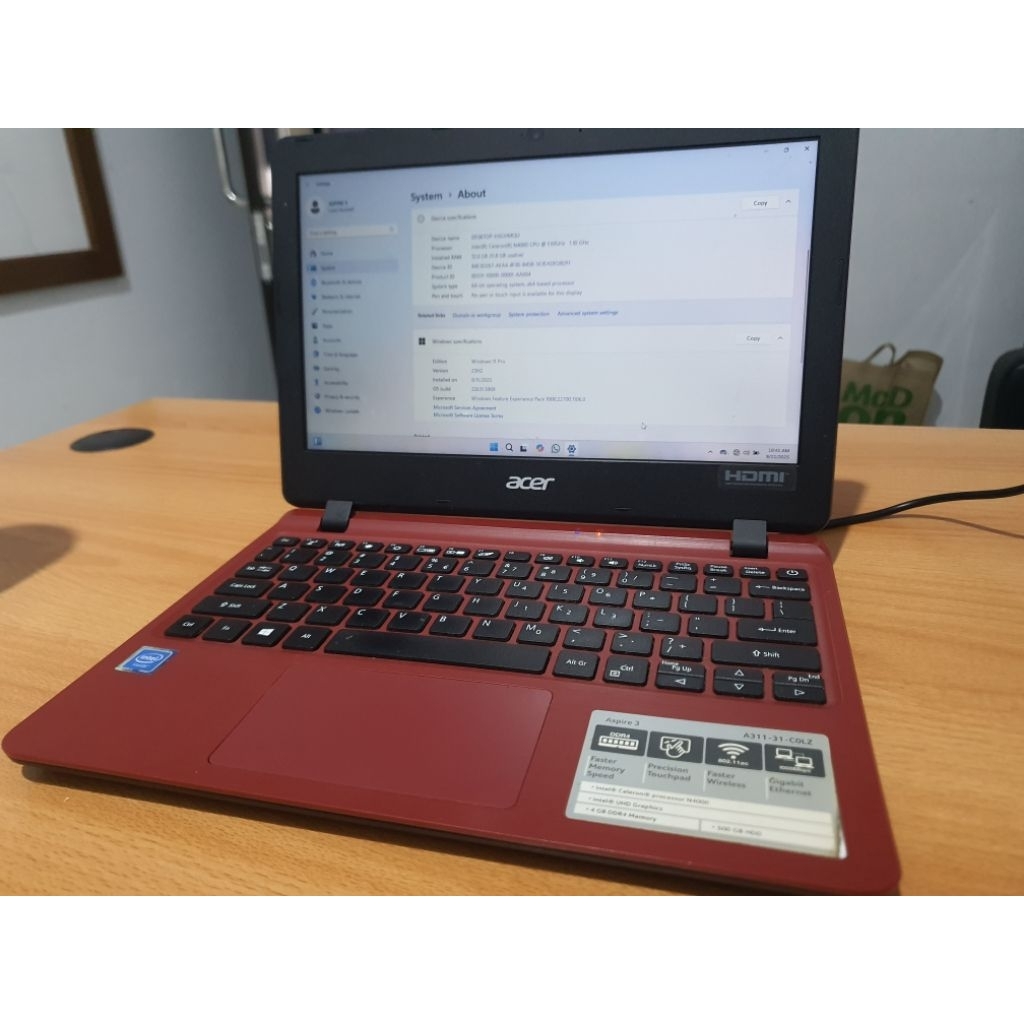 ACER APIRE 3-A311-31-COLZ CELERON-N4000