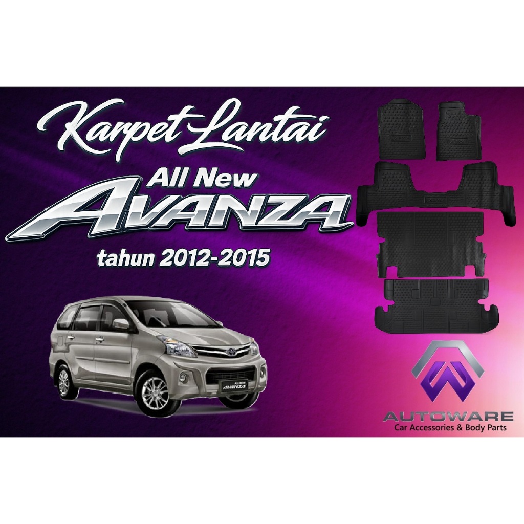 Karpet Lantai Karet All New Avanza 2012-2015