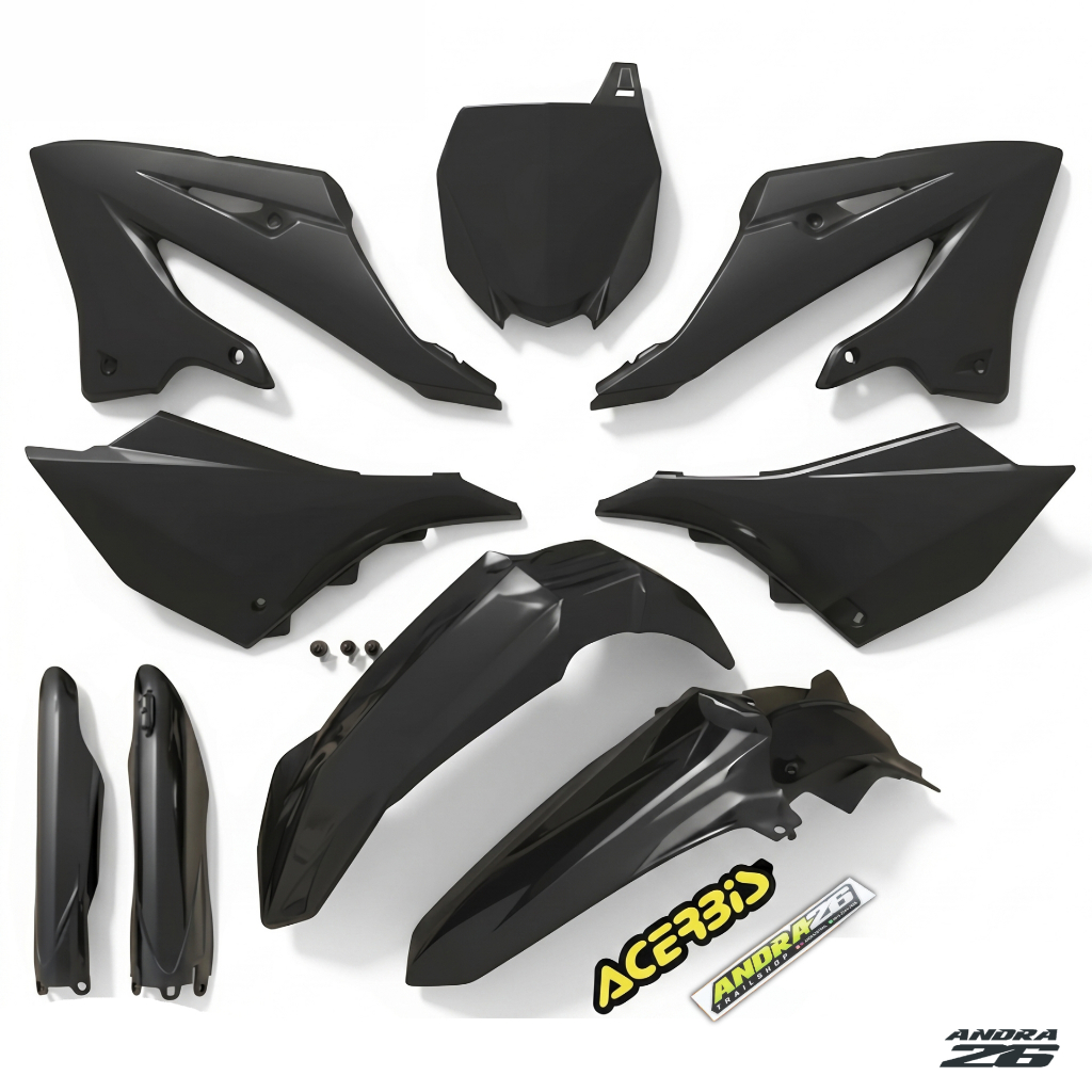 Body Set YZ 125 2026 Acerbis Italy Original Plastik Full Set Fender Side Panel Number Plate Biru