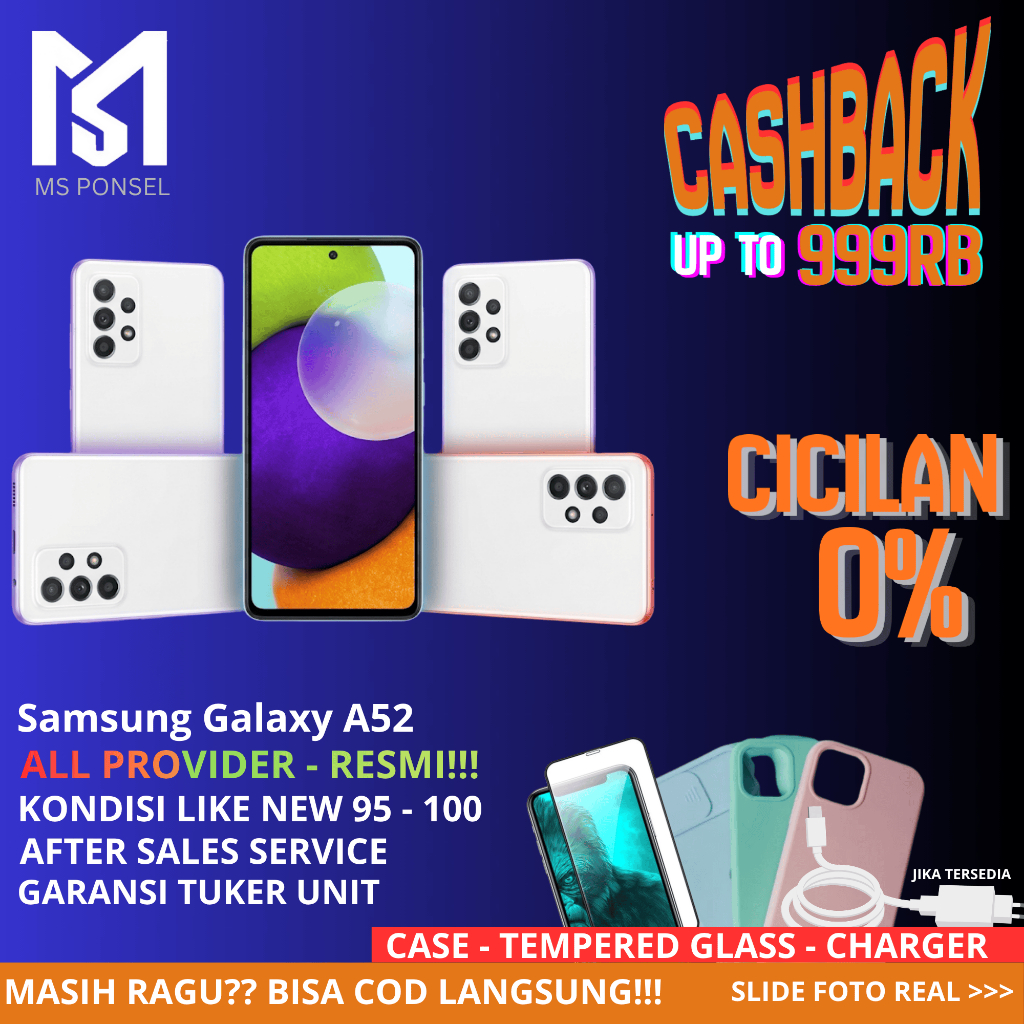 Samsung Galaxy A52 2018 RAM 8/128 | 8 Second Mulus - HP Samsung Bekas Original Murah NFC
