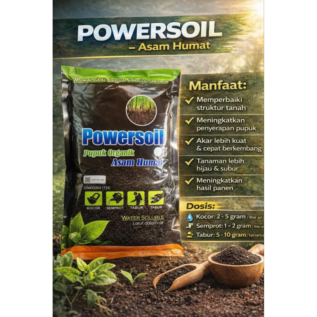 ASAM HUMAT/POWER SOIL 500GR