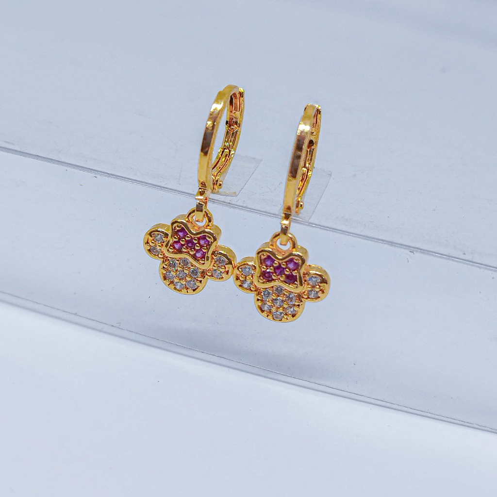 Earrings Jewelry Anting Titanium Wanita Emas Muda Anti Karat Terbaru Import Dewasa Tusuk Korea Asli 