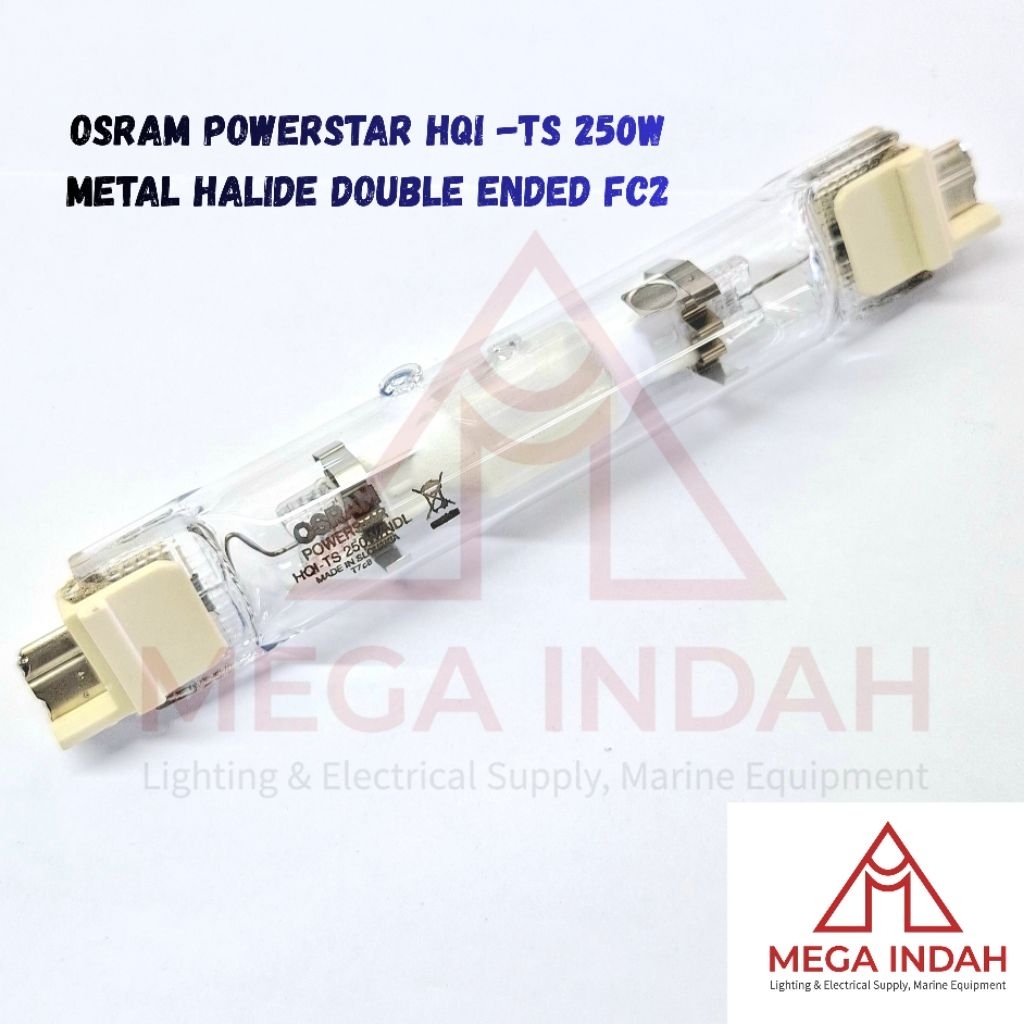 Lampu Osram powerstar HQI - TS 250W WDL/NDL metal halide double ended Fc2