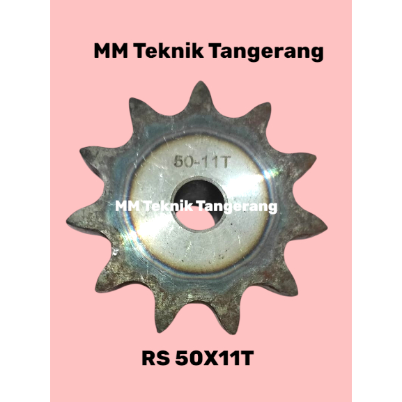 Sprocket RS 50 x 11 T Gear Rantai Single Gir gigi Z 11T RS50 -1 50Z11 50X11T 50-1 tipe B Sproket spr