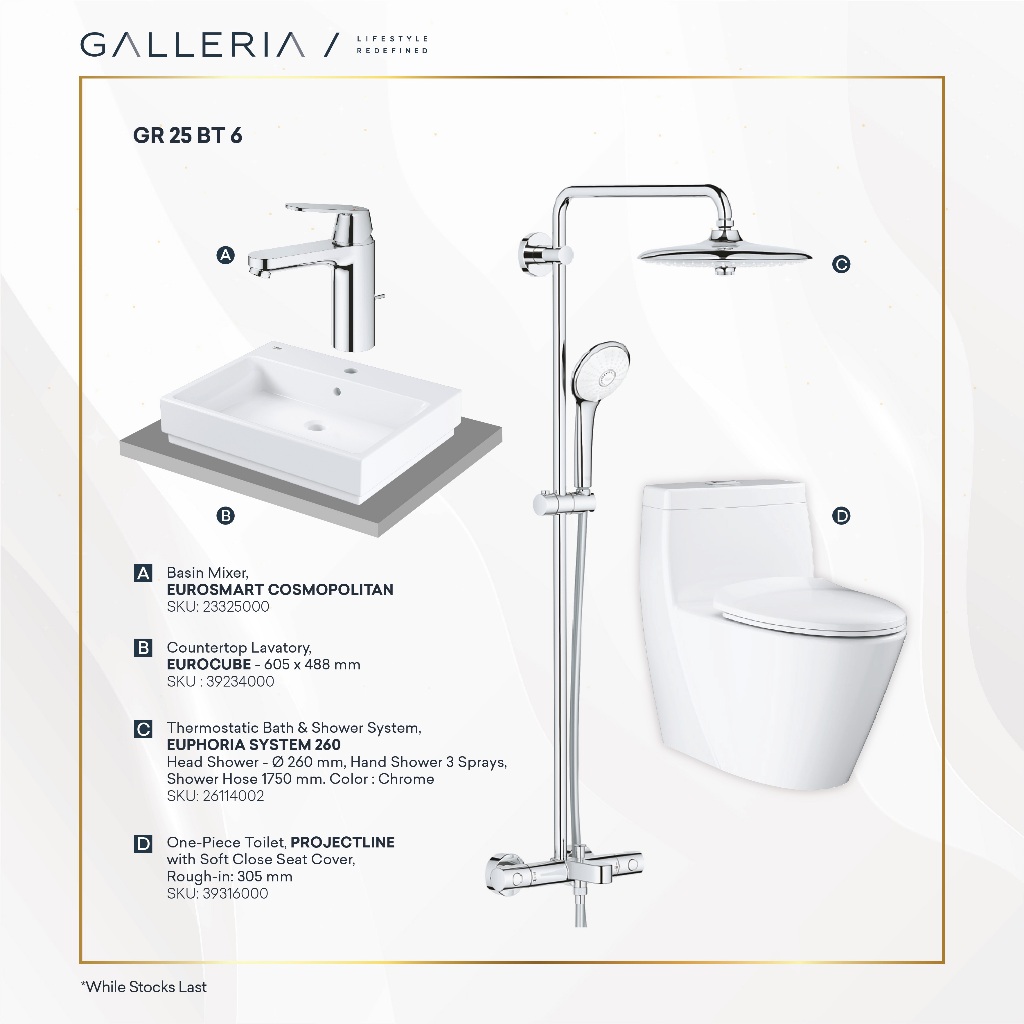 Grohe Full Bathroom Package 2 / Grohe Paket Kamar Mandi